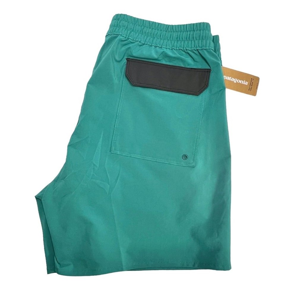 Patagonia Hydropeak Volley Shorts 16" Men's Team Surf Activist Borealis Green - Picture 4 of 10